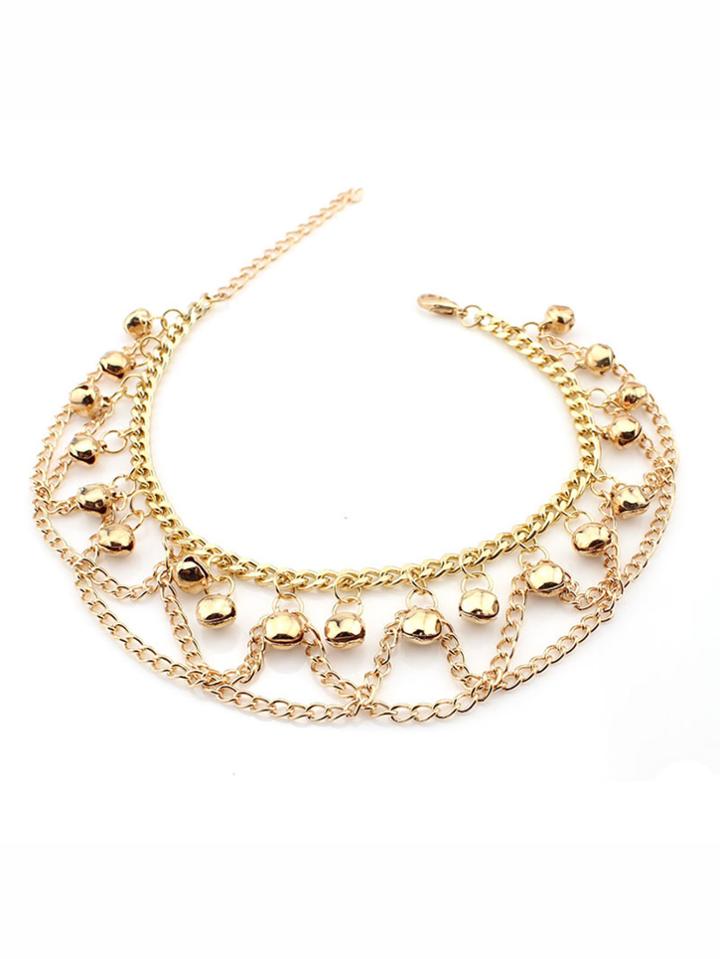 Romwe Statement Chain Anklet