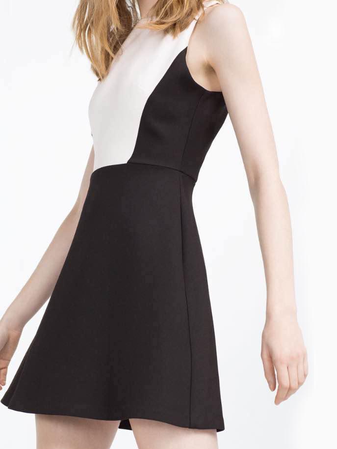 Romwe Color-block A-line Dress
