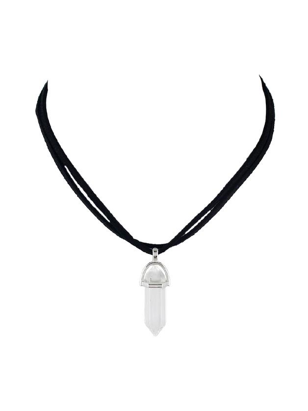 Romwe White Geometric  Stone Choker  Necklace