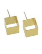 Romwe Gold Small Geometric Stud Earrings