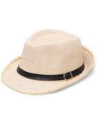 Romwe Wide-brim Banded Straw Hat