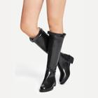 Romwe Keen Length Pu Boots