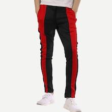 Romwe Men Cut And Sew Panel Joggers