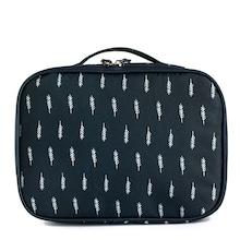 Romwe Feather Print Washing Bag