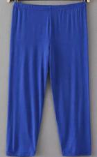 Romwe Elastic Waist Loose Blue Legging