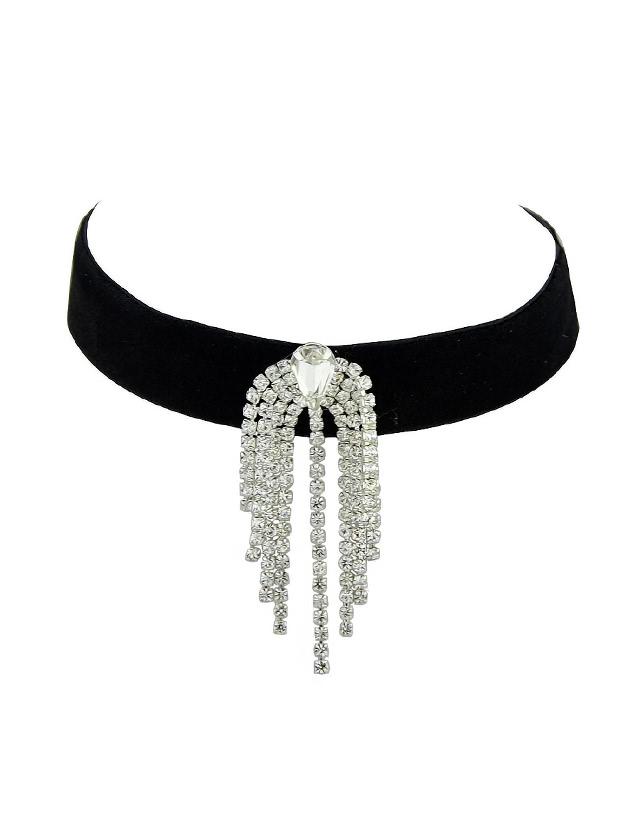 Romwe Velvet Choker Tattoos Choker Necklace