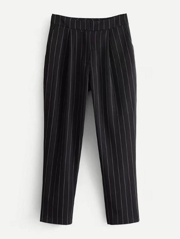Romwe Striped Suit Pants