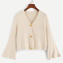 Romwe Solid V Neck Jumper