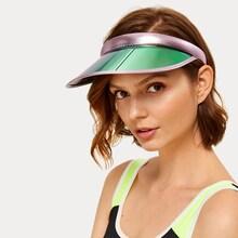 Romwe Contrast Trim Iridescence Visor
