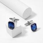 Romwe Men Gemstone Square Cufflinks 1pair