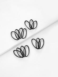 Romwe Plain Hair Tie 14pcs