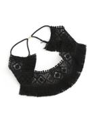 Romwe Lace Crochet Fringe Headband