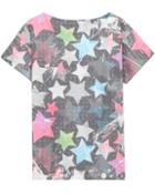 Romwe Stars Print Slim T-shirt