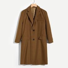 Romwe Guys Single Breasted Shawl Neck Coat