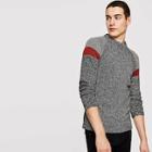 Romwe Men Contrast Raglan Sleeve Sweater