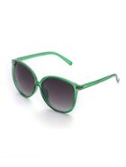 Romwe Contrast Frame Oversized Sunglasses