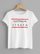 Romwe Short Sleeve Graphic Tee