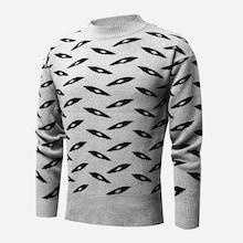 Romwe Guys Geo Pattern Jumper