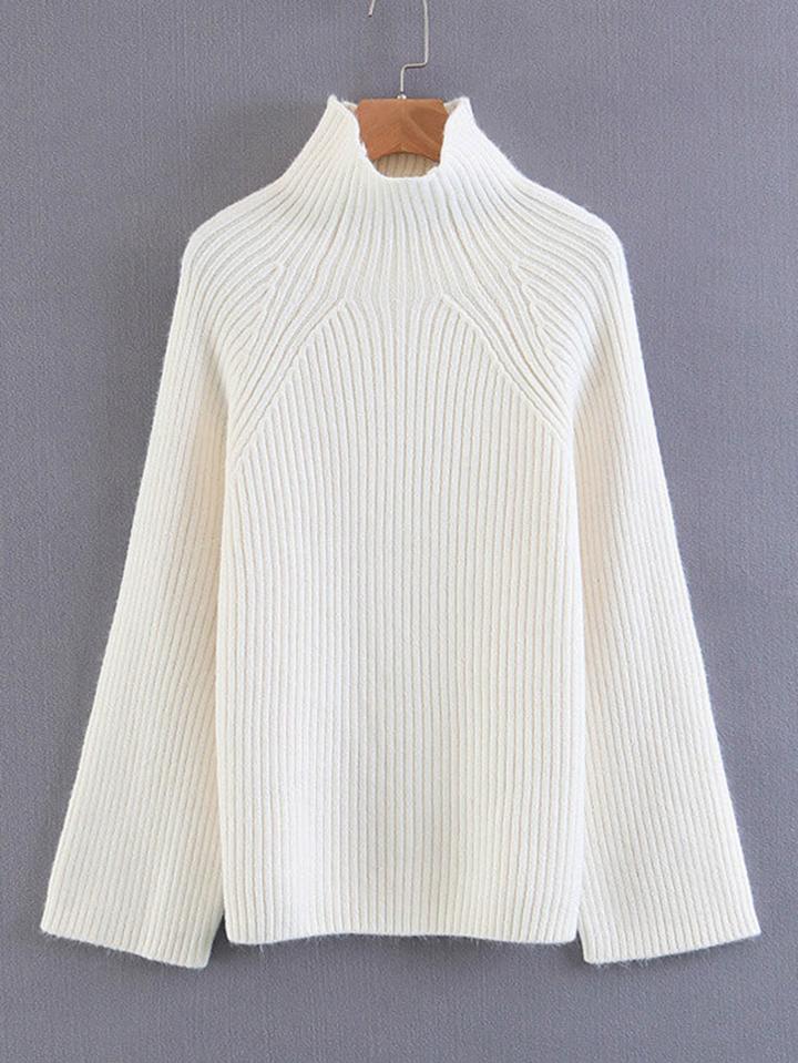 Romwe Raglan Sleeve Jumper Sweater