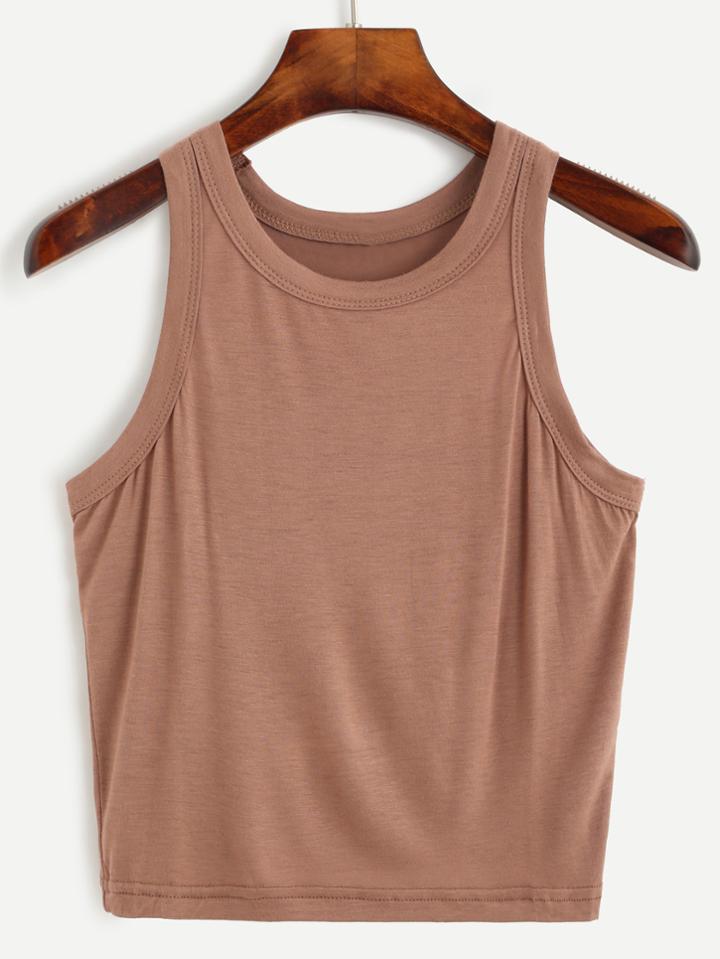 Romwe Dark Pink Tank Top