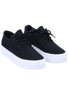 Romwe Black Round Toe Lace Up Flat Shoes