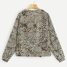 Romwe Leopard Print Hoodie Jacket