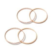 Romwe Slim Ring Set 4pcs