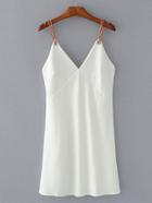 Romwe Cami Dress With Ring Detail