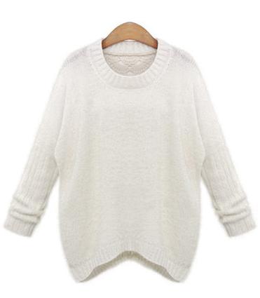 Romwe Hollow Loose Apricot Sweater