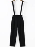 Romwe Strap Black Suspender Jumpsuit