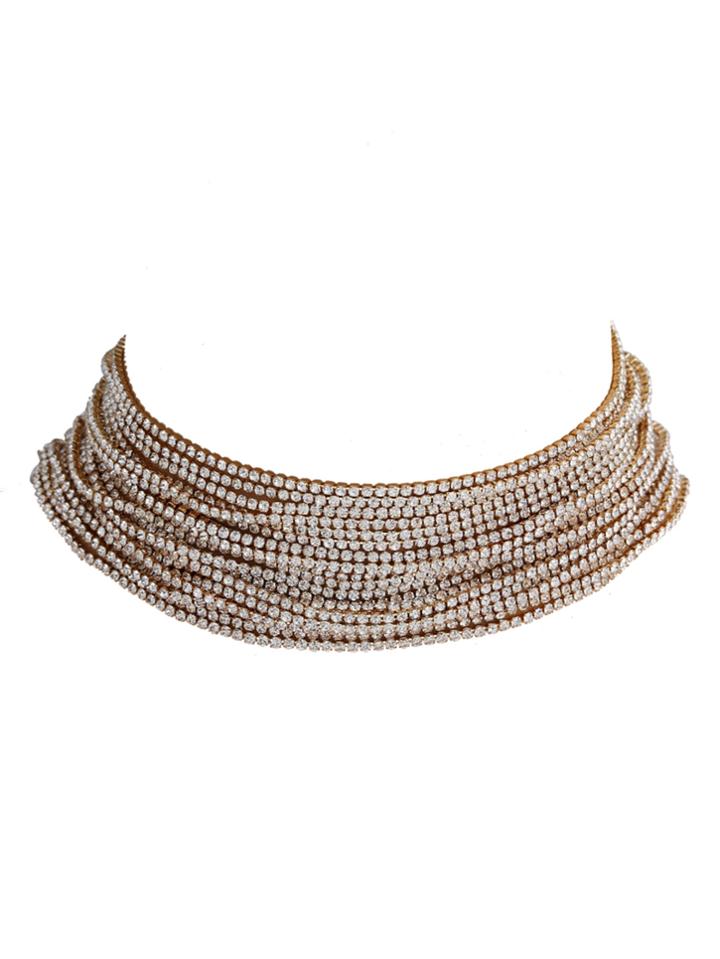 Romwe Multi Layered Exaggerated Choker