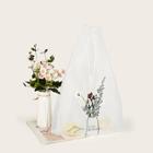 Romwe Flower Embroidery Tote Bag