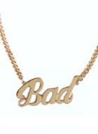 Romwe Gold Bad Chain Necklace