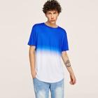 Romwe Guys Two Tone Ombre Tee