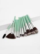 Romwe Two Tone Handle Makeup Brush 11pcs