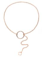 Romwe Gold Hoop Charm Retro Style Link Necklace