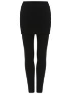 Romwe Elastic Waist Slim Skirt Leggings
