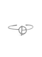 Romwe Silver Plated Geometric Minimalist Wrap Bangle