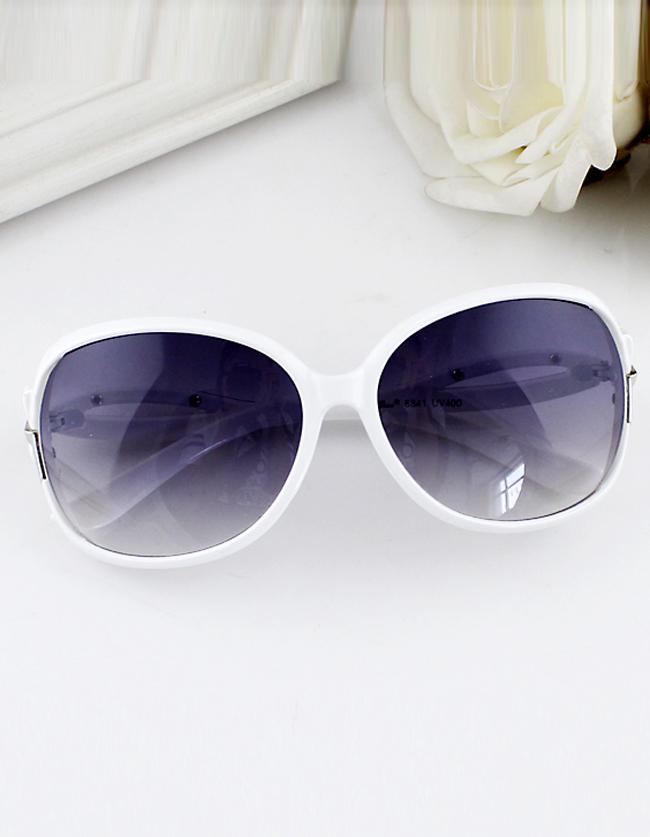 Romwe New 2015 Summer Fashion Black White Acetate Frame Pc Wrap Sunglasses