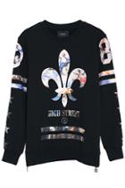 Romwe Famous Painting Black Sweatshirt