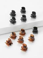 Romwe Two Tone Hair Clip 6pairs