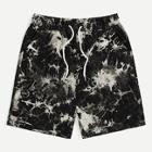 Romwe Guys Splatter Print Slant Pocket Drawstring Waist Shorts