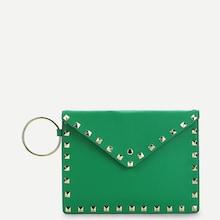 Romwe O-ring Metal Detail Clutch Bag