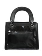Romwe Transparent Handbag With Faux Leather Purse