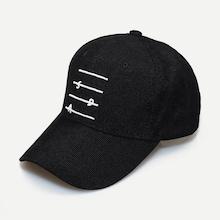 Romwe Men Embroidery Detail Baseball Cap