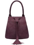 Romwe Purple Tassel Drawstring Shoulder Bag