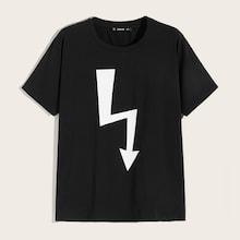 Romwe Guys Arrow Print Tee