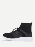Romwe Knit Design High Top Sneakers
