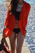 Romwe Long Sleeve Chiffon Top