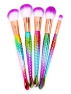 Romwe Multicolor Textured Design Makeup Brush Set